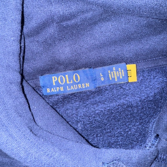 Ralph Lauren Dark Blue Hoodie with Embroidered Logo - Picture 4 of 4